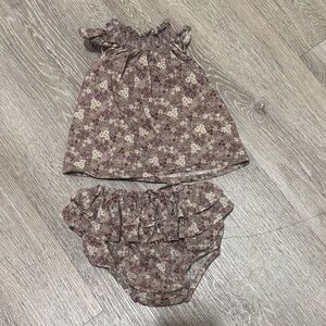 Jamie KayFloral Ruffle Top and Bloomers Set - Purple